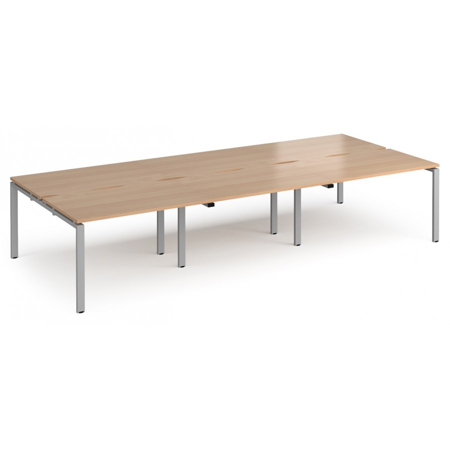 Adapt 6 Person Bench Desk | 1600mm Deep